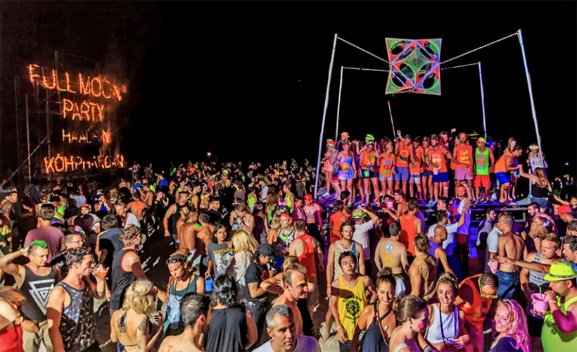 Koh Pha Ngan packed with back to back parties