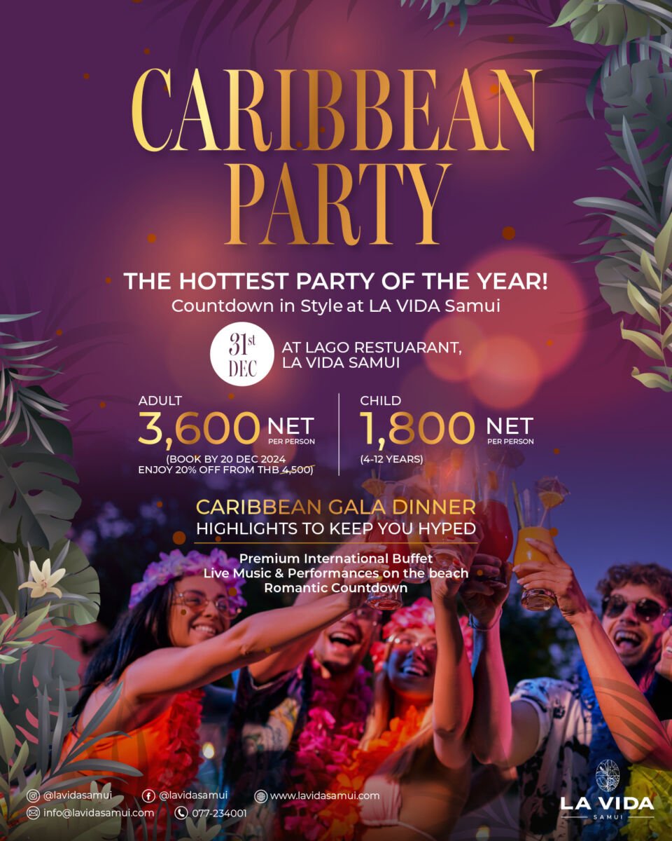 New Year's Eve Party in Caribbean Gala Dinner