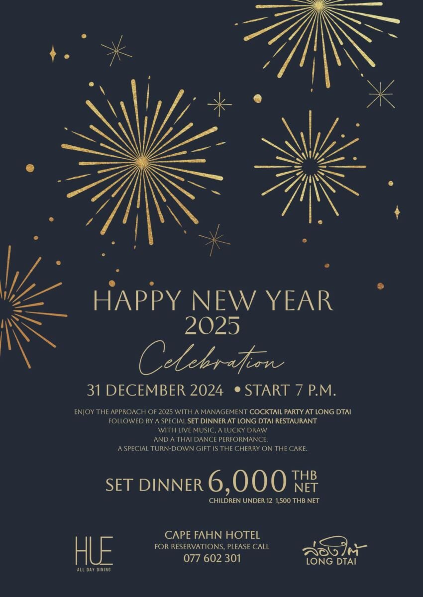 New Year at Cape Fahn Hotel Samui
